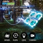 Force1 UFO 6000 Mini RC Stunt Aerial Drone, Multicolor LED Lights with Camera - Image 5