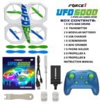 Force1 UFO 6000 Mini RC Stunt Aerial Drone, Multicolor LED Lights with Camera - Image 8